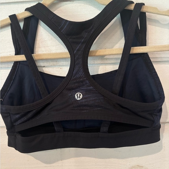 Lululemon Black and blue printed  Racerback Sports Bra - Picture 9 of 12
